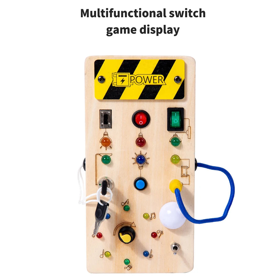 Montessori Busy Toys Wooden With LED Light
