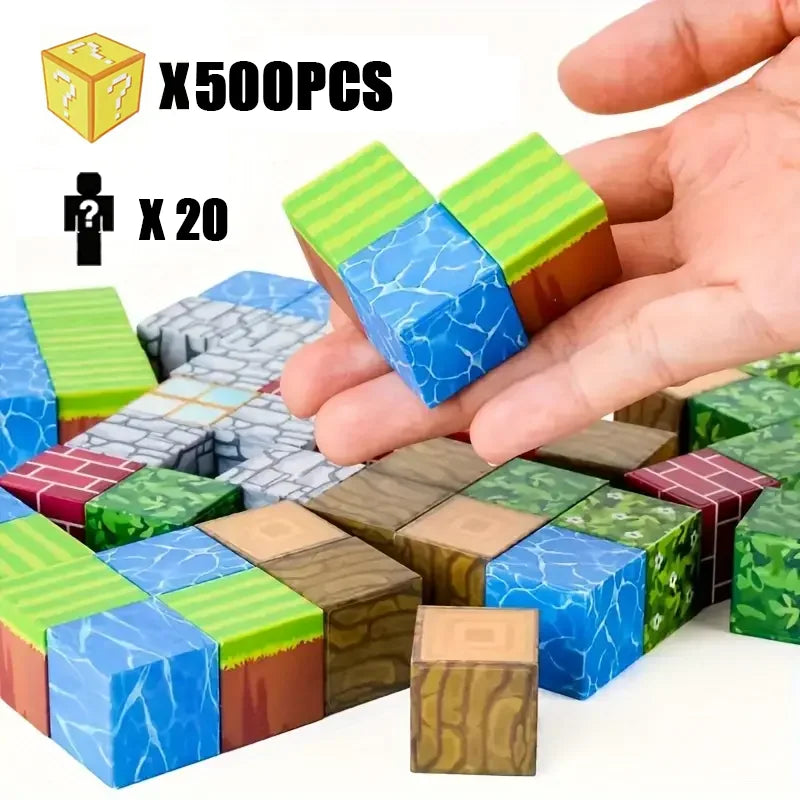 Magnetic Building Block Toy Mine World
