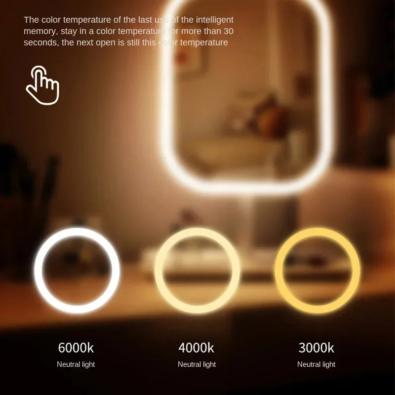Unique Designer Vanity Mirror Three ColorsLEDLight