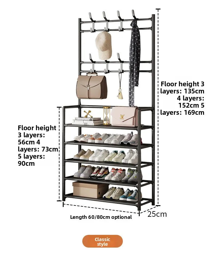 Mounted Shoe Hat Rack
