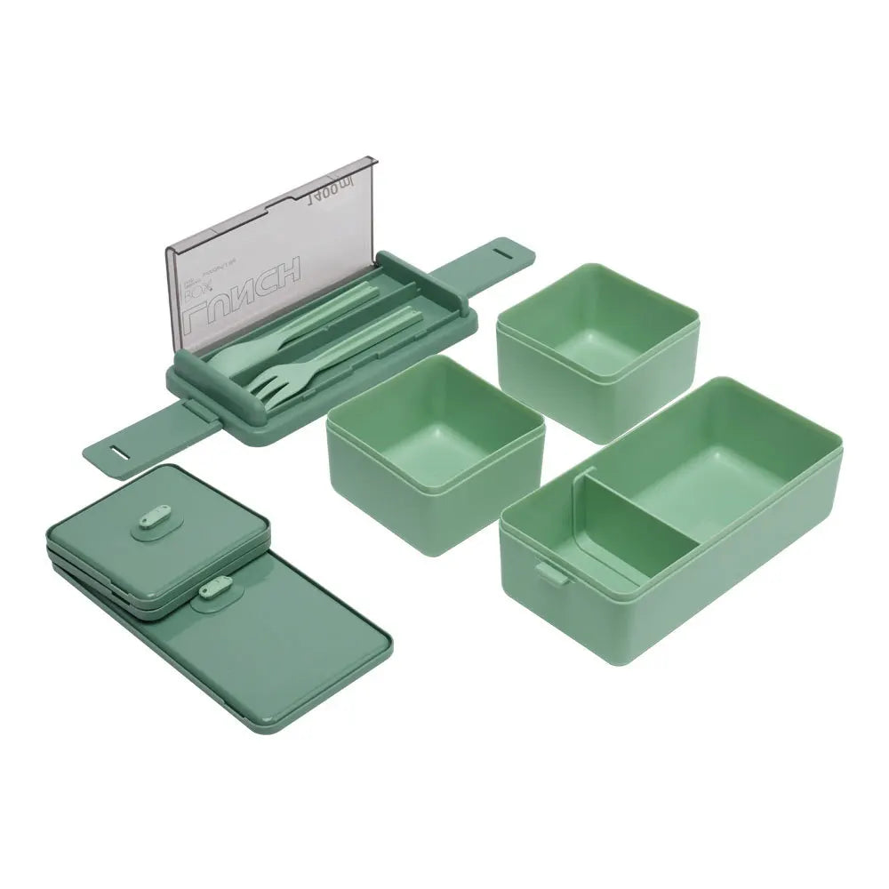 Plastic Lunch Box with Cutlery