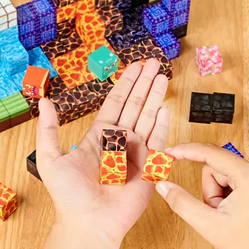 Magnetic Building Block Toy Mine World