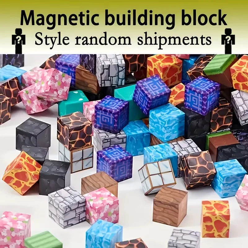 Magnetic Building Block Toy Mine World