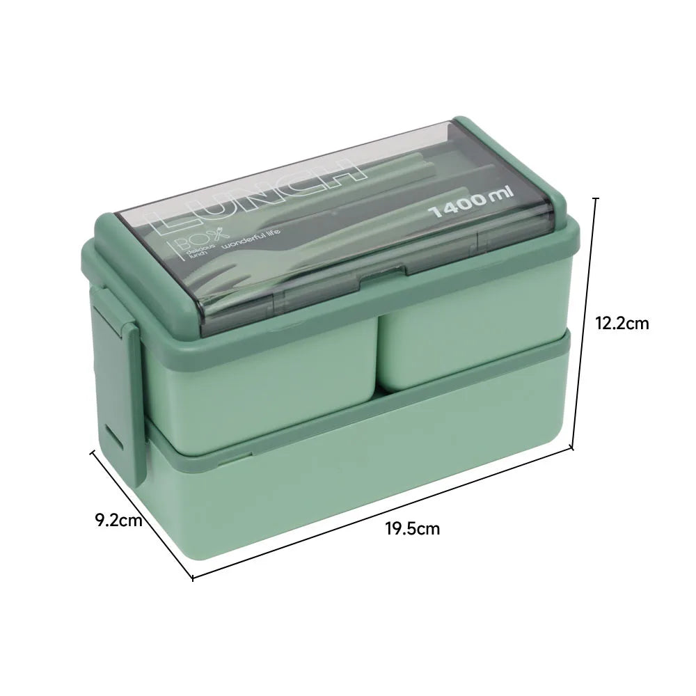 Plastic Lunch Box with Cutlery