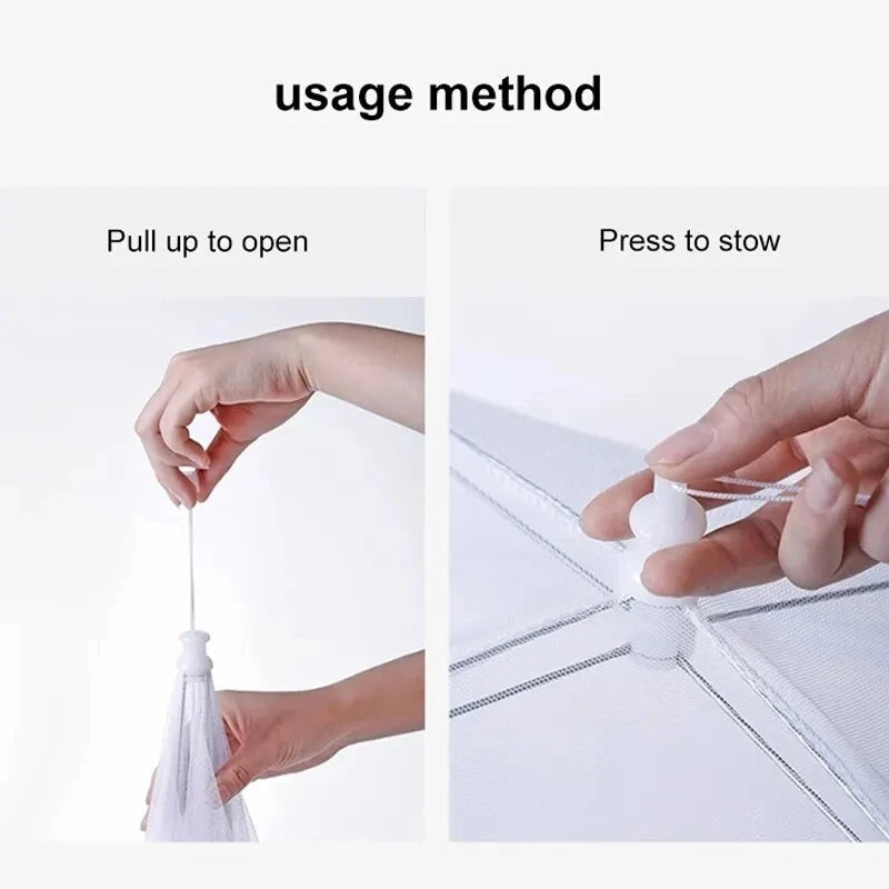 Food Cover Mesh Folding Washable Flies Tables Cover