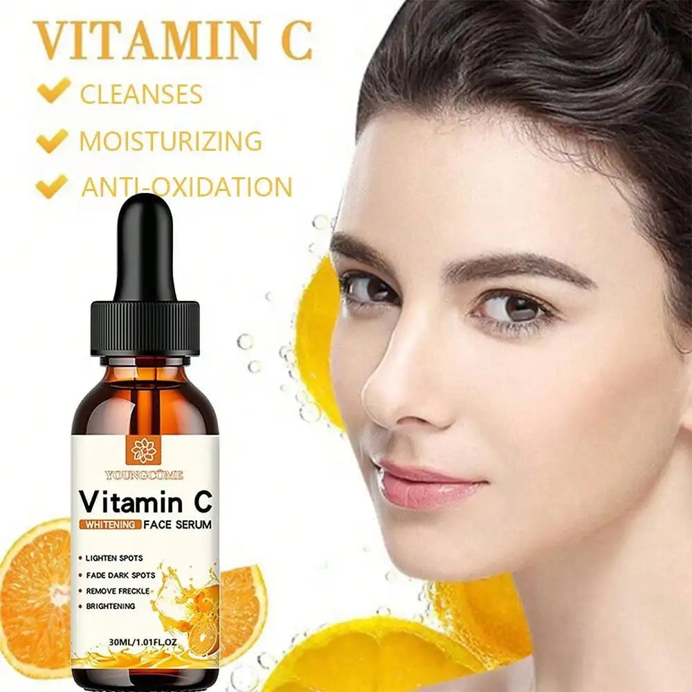 Vitamin C Facial Essence Contains Hyaluronic Acid Dark Spot Remover Moisturizing Repair Anti-aging