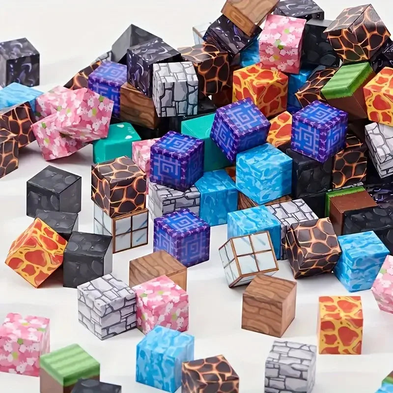 Magnetic Building Block Toy Mine World