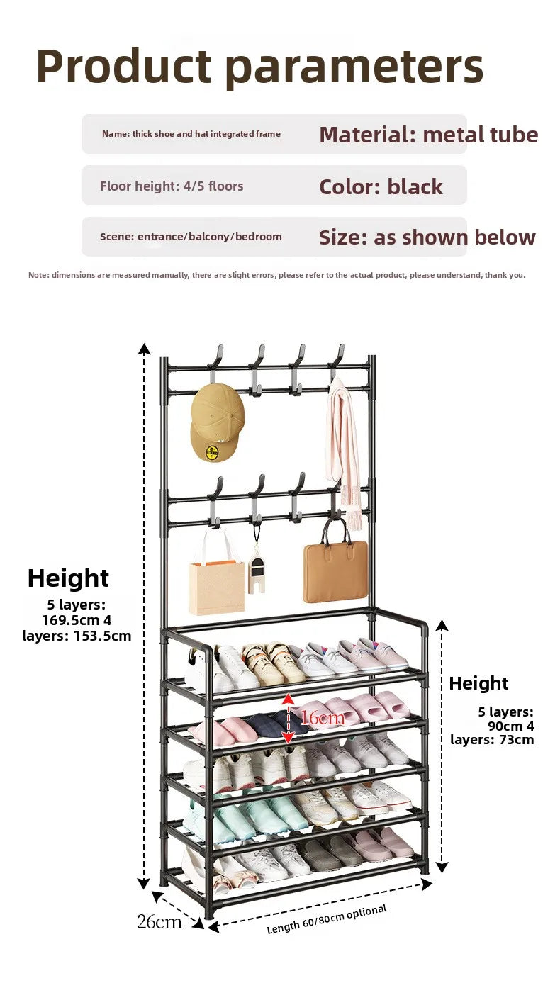Mounted Shoe Hat Rack