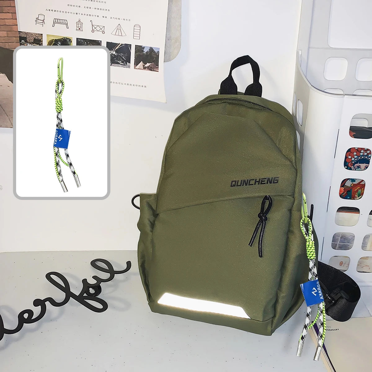 Crossbody Bag Men's Single Shoulder Small Backpack