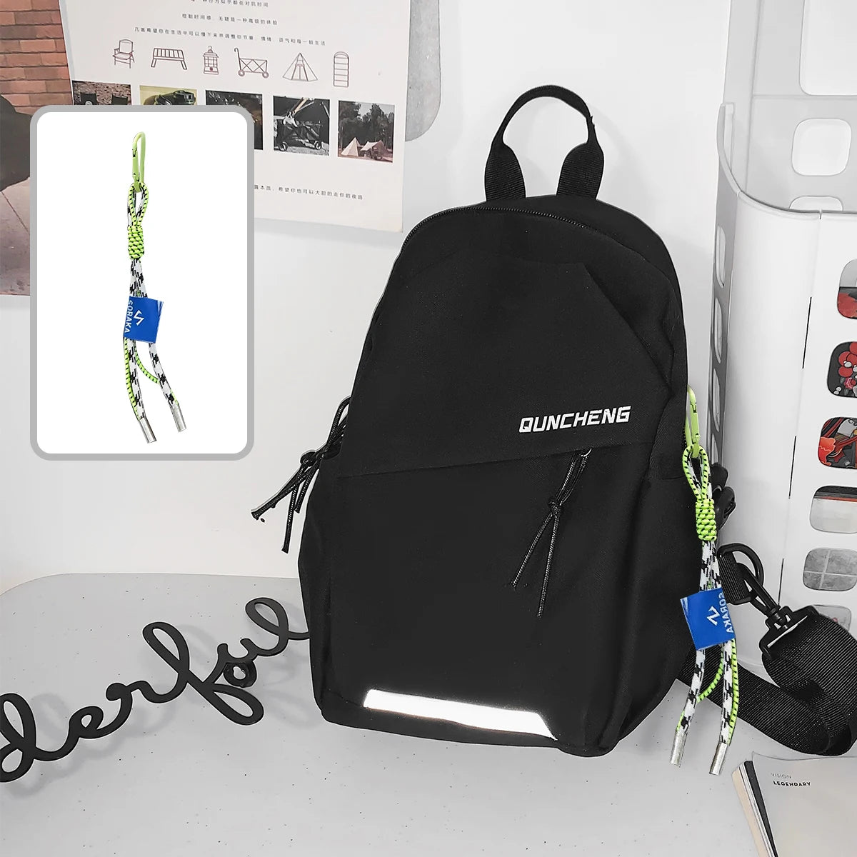 Crossbody Bag Men's Single Shoulder Small Backpack