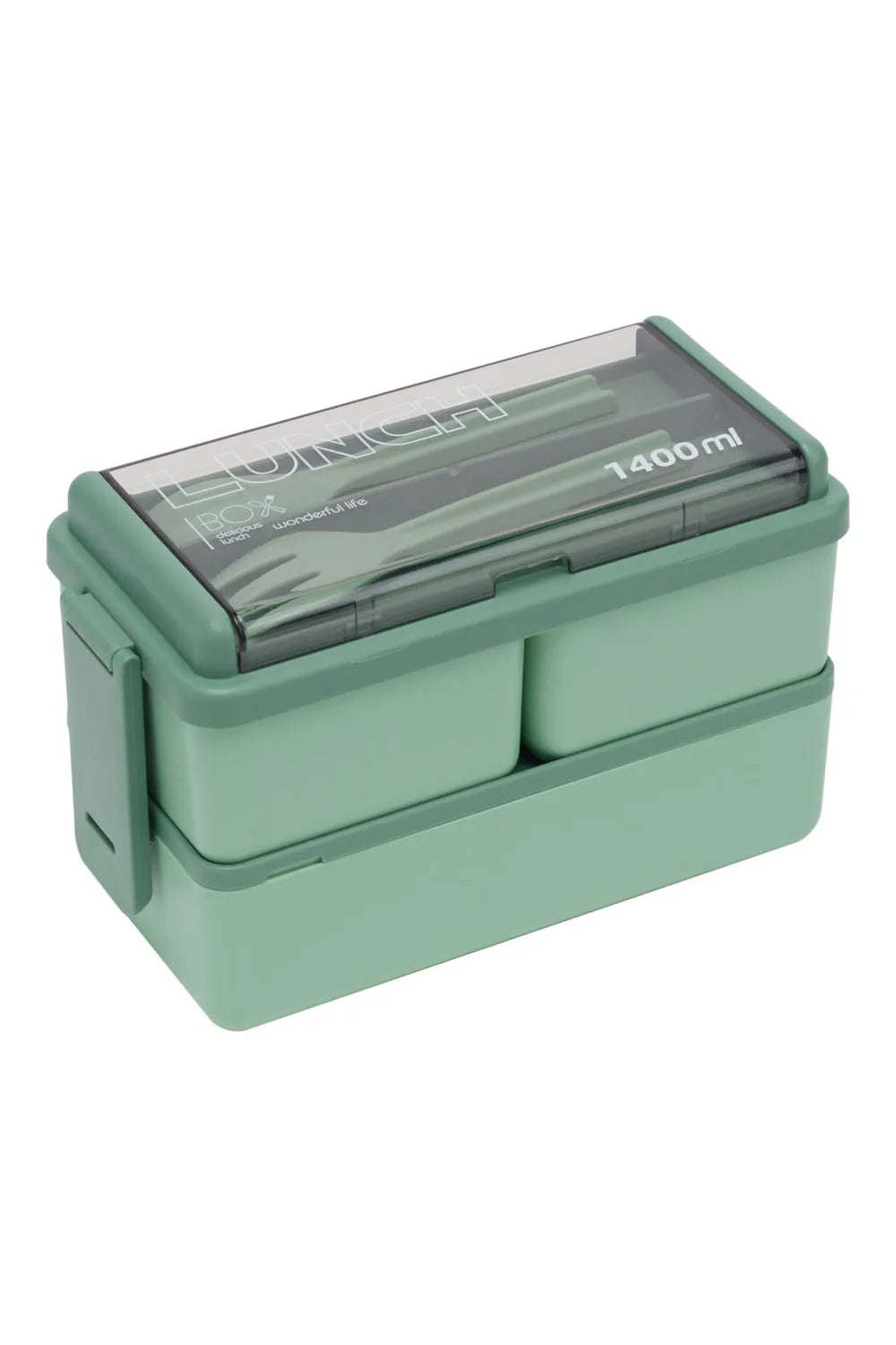 Plastic Lunch Box with Cutlery