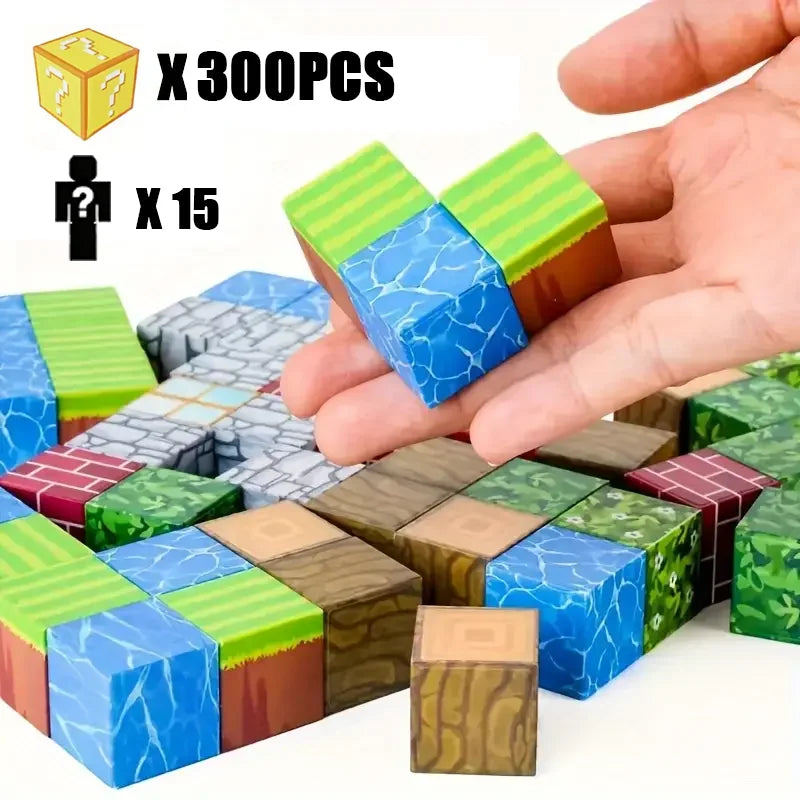 Magnetic Building Block Toy Mine World